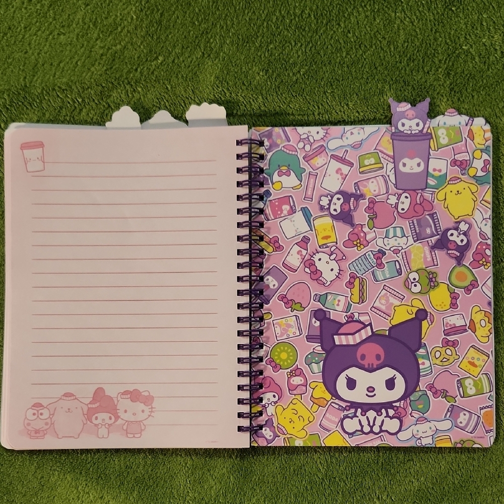 Hello Kitty Snack Shop Spiral Bound 5×7 in Tabbed Journal - Picture 7 of 8